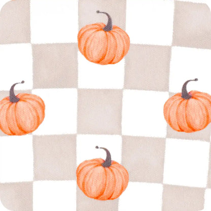 Pumpkin Check Medium Iced Cup Coolie