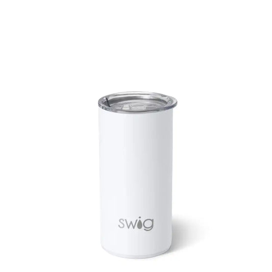 White Slim Tumbler 12oz