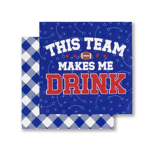 This Team Makes Me Drink Royal + Red Cocktail Napkins
