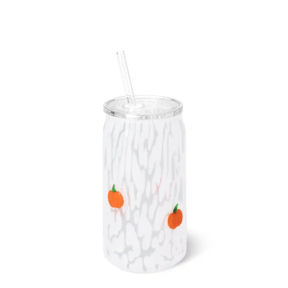 Pumpkin Charm Soda Glass 16oz