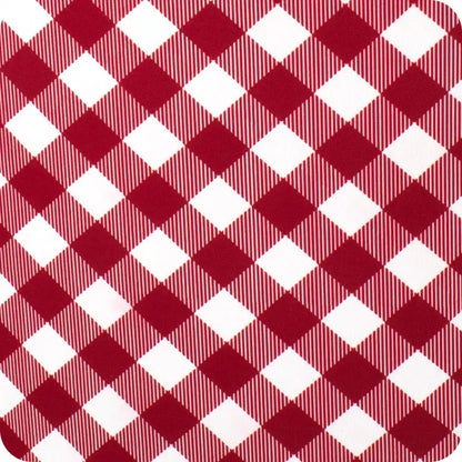 Gameday Gingham Crimson Small Iced Cup Coolie