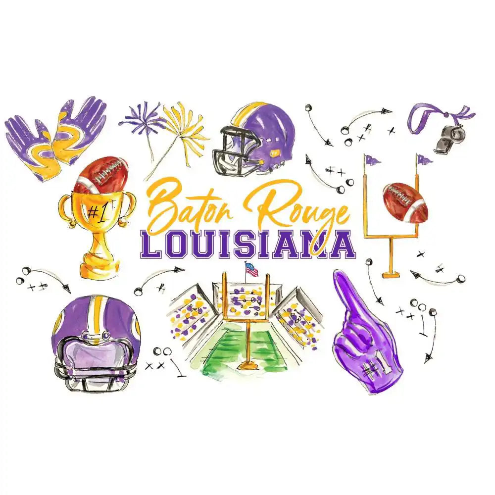 Tailgates in Baton Rouge Medium Iced Cup Coolie