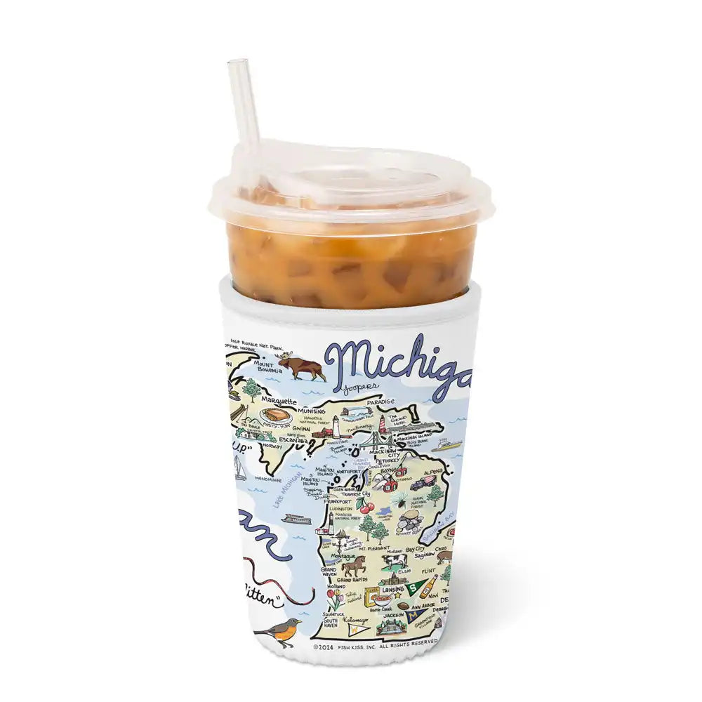 Michigan Medium Iced Cup Coolie