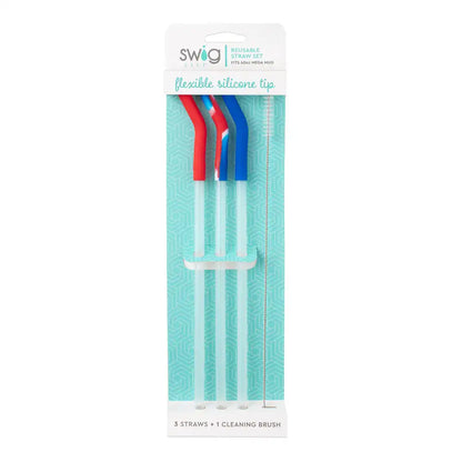 All American Reusable Straw Set Mega Mugs